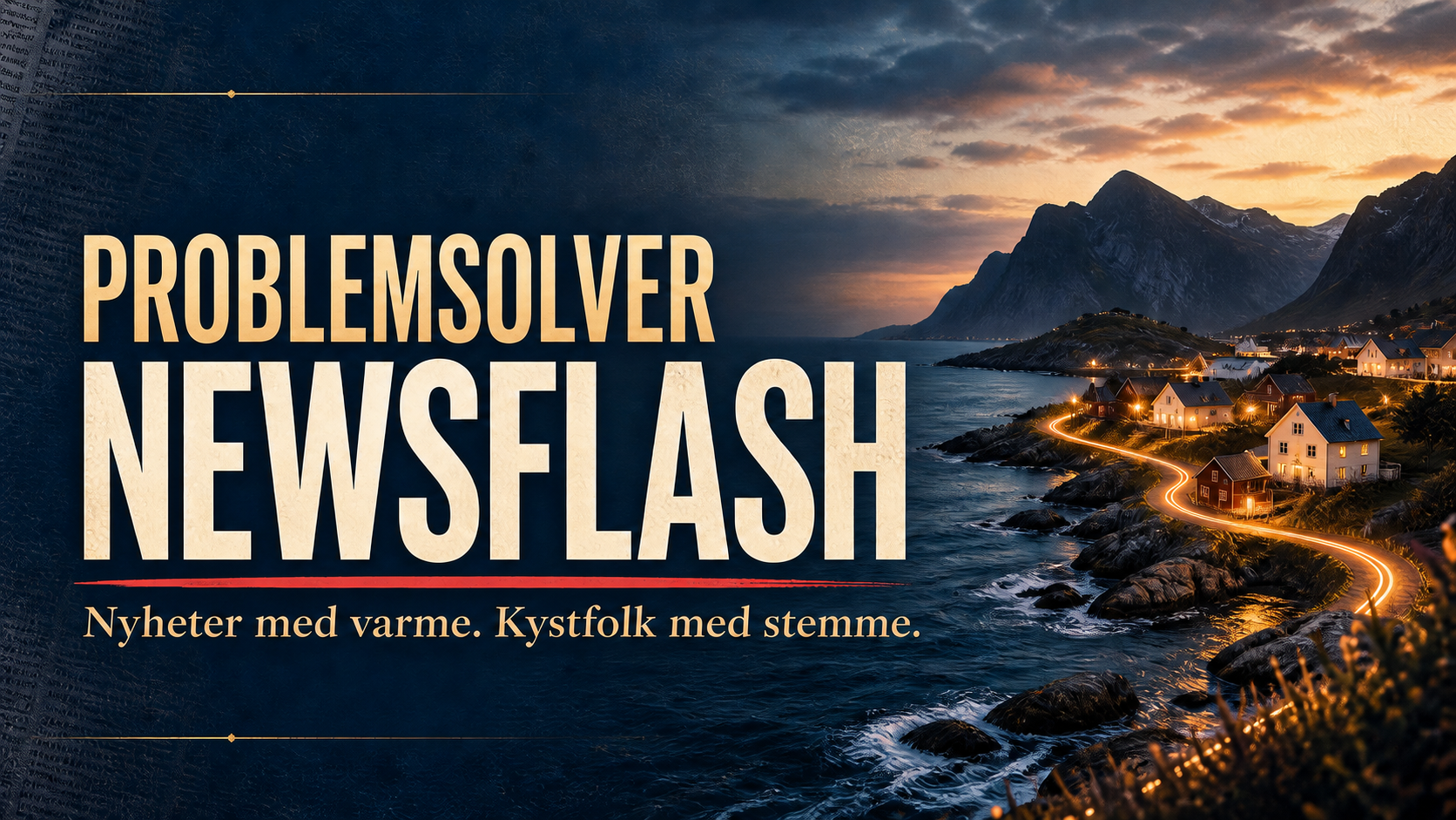 Problemsolver Newsflash – nyheter med varme, kystfolk med stemme