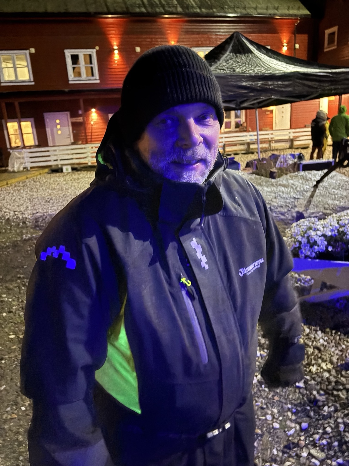 Frode Grønberg på jubileumskvelden ved Båtsfjord Brygge
